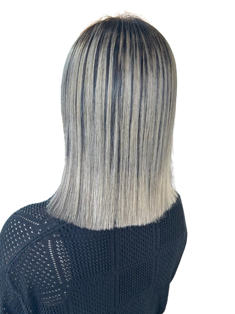 白髪ぼかしバレイヤージュ