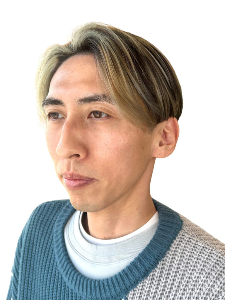 メンズ白髪ぼかしハイライト